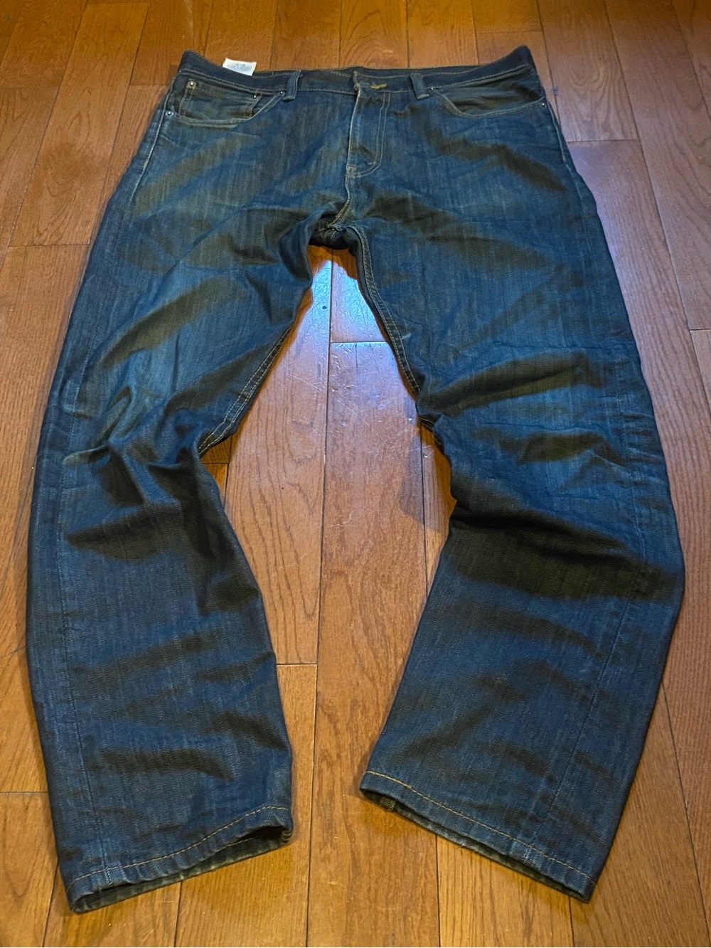 Vintage 90s Made in Mexico Tag Levi 508 Regular Taper Fit Dark Wash Demin Jeans